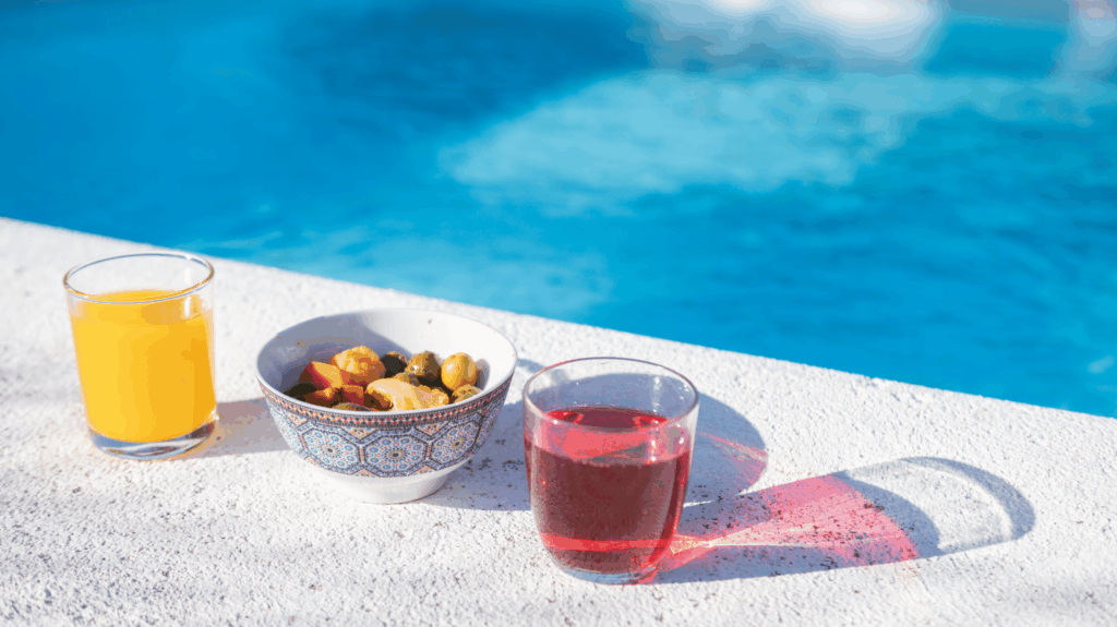 Healthy poolside snacks in Northeast Florida